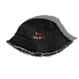 "tHE DesIrED" Distressed Denim Bucket Hat