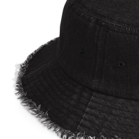 "tHE DesIrED" Distressed Denim Bucket Hat